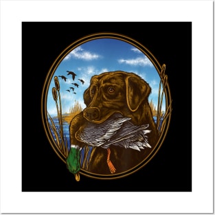 Duck Shirt - Labrador Retriever with Mallard Posters and Art